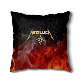 Подушка 3D с принтом METALLICA в Курске, наволочка – 100% полиэстер, наполнитель – холлофайбер (легкий наполнитель, не вызывает аллергию). | состоит из подушки и наволочки. Наволочка на молнии, легко снимается для стирки | metallica | rock | джеймс хэтфилд | джейсон ньюстед | дэйв мастейн | кирк хэмметт | клифф бёртон | ларс ульрих | металлика | музыка | роберт трухильо | рок