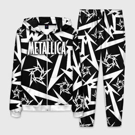 Мужской костюм 3D с принтом Metallica в Курске, 100% полиэстер | Манжеты и пояс оформлены тканевой резинкой, двухслойный капюшон со шнурком для регулировки, карманы спереди | metalica | metallica | группа | джеймс хэтфилд | кирк хэмметт | ларс ульрих | метал | металика | металлика | миталика | музыка | роберт трухильо | рок | трэш | трэшметал | хард | хеви