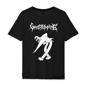 Мужская футболка хлопок Oversize с принтом Ghostemane в Курске, 100% хлопок | свободный крой, круглый ворот, “спинка” длиннее передней части | ghostemane | ill biz | mercury | noise | young crowley | рэп | рэпер | эрик уитни