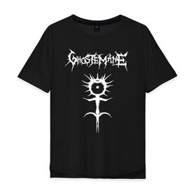 Мужская футболка хлопок Oversize с принтом Ghostemane в Курске, 100% хлопок | свободный крой, круглый ворот, “спинка” длиннее передней части | ghostemane | ill biz | mercury | noise | young crowley | рэп | рэпер | эрик уитни