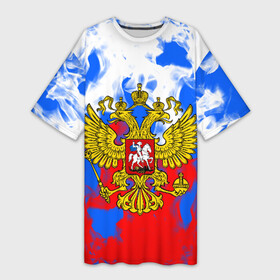 Платье-футболка 3D с принтом RUSSIA Flame Collection в Курске,  |  | fire | flame | russia | sport | tricolor | герб | огонь | патриот | патриотизм | пламя | россия | спорт | триколор | флаг россии