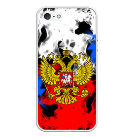 Чехол для iPhone 5/5S матовый с принтом RUSSIA Flame Collection в Курске, Силикон | Область печати: задняя сторона чехла, без боковых панелей | fire | flame | russia | sport | tricolor | герб | огонь | патриот | патриотизм | пламя | россия | спорт | триколор | флаг россии