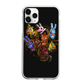 Чехол для iPhone 11 Pro Max матовый с принтом Five Nights at Freddy в Курске, Силикон |  | 4 | animation | bonnie | chica | fnaf | foxy | freddy | funny | horror | pizza | scary | sfm | бонни | майк | ночей | пять | ужас | фокси | фредди | чика | шмидт