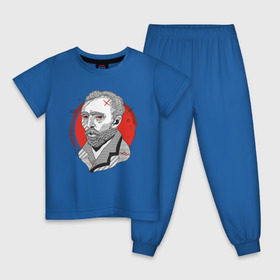 Детская пижама хлопок с принтом Винсент Ван Гог в Курске, 100% хлопок |  брюки и футболка прямого кроя, без карманов, на брюках мягкая резинка на поясе и по низу штанин
 | 
