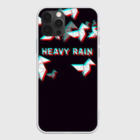 Чехол для iPhone 12 Pro Max с принтом Heavy Rain (Glitch) в Курске, Силикон |  | 3d | game | glitch | heavy rain | геометрия | глитч | игра | надпись | оригами | хеви рейн