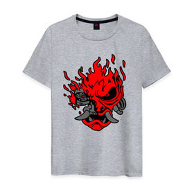 Мужская футболка хлопок с принтом CYBERPUNK 2077 (КИАНУ РИВЗ) в Курске, 100% хлопок | прямой крой, круглый вырез горловины, длина до линии бедер, слегка спущенное плечо. | cd project red | cyberpunk 2077 | keanu reeves | samurai | киану ривз | киберпанк 2077 | самураи