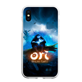 Чехол для iPhone XS Max матовый с принтом Ori - And The Will Of The Wisp в Курске, Силикон | Область печати: задняя сторона чехла, без боковых панелей | microsoft studios | moon studios | ori | ori and the blind forest | unity | лес | луна | нибела | ночной лес | ночь | ори | платформер | сова