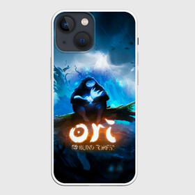 Чехол для iPhone 13 mini с принтом Ori   And The Will Of The Wisp в Курске,  |  | Тематика изображения на принте: microsoft studios | moon studios | ori | ori and the blind forest | unity | лес | луна | нибела | ночной лес | ночь | ори | платформер | сова