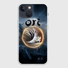 Чехол для iPhone 13 mini с принтом Ori   And The Will Of The Wisp в Курске,  |  | Тематика изображения на принте: microsoft studios | moon studios | ori | ori and the blind forest | unity | лес | луна | нибела | ночной лес | ночь | ори | платформер | сова