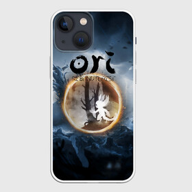 Чехол для iPhone 13 mini с принтом Ori   And The Will Of The Wisp в Курске,  |  | Тематика изображения на принте: microsoft studios | moon studios | ori | ori and the blind forest | unity | лес | луна | нибела | ночной лес | ночь | ори | платформер | сова