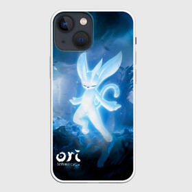 Чехол для iPhone 13 mini с принтом Ori   And The Will Of The Wisp в Курске,  |  | Тематика изображения на принте: microsoft studios | moon studios | ori | ori and the blind forest | unity | лес | луна | нибела | ночной лес | ночь | ори | платформер | сова