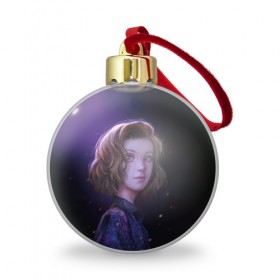 Ёлочный шар Babe: в Курске, Пластик | Диаметр: 77 мм | Тематика изображения на принте: stranger things | очень странные дела