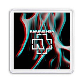 Магнит 55*55 с принтом RAMMSTEIN в Курске, Пластик | Размер: 65*65 мм; Размер печати: 55*55 мм | lindemann | rammstein | рамштайн | тилль линдеманн