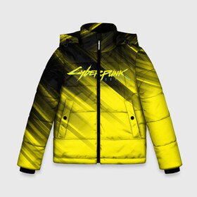 Зимняя куртка для мальчиков 3D с принтом Cyberpunk 2077 (Yellow) в Курске, ткань верха — 100% полиэстер; подклад — 100% полиэстер, утеплитель — 100% полиэстер | длина ниже бедра, удлиненная спинка, воротник стойка и отстегивающийся капюшон. Есть боковые карманы с листочкой на кнопках, утяжки по низу изделия и внутренний карман на молнии. 

Предусмотрены светоотражающий принт на спинке, радужный светоотражающий элемент на пуллере молнии и на резинке для утяжки | Тематика изображения на принте: 3d | cyberpunk 2077 | red | абстракция | геометрия | игра | киберпанк 2077 | красный | лого | логотип | надпись | стиль | текстура