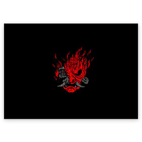 Поздравительная открытка с принтом SAMURAI KEANU REEVES в Курске, 100% бумага | плотность бумаги 280 г/м2, матовая, на обратной стороне линовка и место для марки
 | 2019 | cyberpunk 2077 | future | hack | keanu reeves | night city | samurai | sci fi | trauma team | v | киану ривз | киберпанк 2077 | логотип | роботы | самураи | фантастика