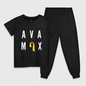 Детская пижама хлопок с принтом AVA MAX в Курске, 100% хлопок |  брюки и футболка прямого кроя, без карманов, на брюках мягкая резинка на поясе и по низу штанин
 | Тематика изображения на принте: ava max | so am i. | sweet but psycho | ава макс