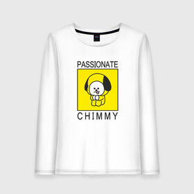 Женский лонгслив хлопок с принтом PASSIONATE CHIMMY [BTS] в Курске, 100% хлопок |  | bangtan | bighit | boy | chimmy | fake love | j hope | jimin | jin | jungkook | korea | kpop | live | luv | mic drop | rm | suga | v | with | бтс | кей | поп