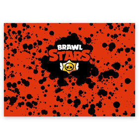 Поздравительная открытка с принтом Brawl Stars в Курске, 100% бумага | плотность бумаги 280 г/м2, матовая, на обратной стороне линовка и место для марки
 | brawl | bs | fails | leon | stars | supercell | tick | бой | босс | бравл | броубол | бс | герои | драка | звезд | осада | сейф | старс | цель