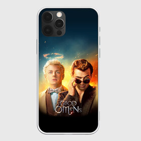 Чехол для iPhone 12 Pro Max с принтом Good Omens в Курске, Силикон |  | good | omens | sheen | tennant | азирафель | ангел | благие знамения | демон | кроули | падший | теннант | шин