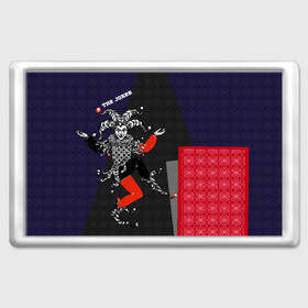 Магнит 45*70 с принтом The joker в Курске, Пластик | Размер: 78*52 мм; Размер печати: 70*45 | джокер | игра | карта
