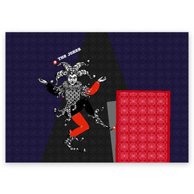 Поздравительная открытка с принтом The joker в Курске, 100% бумага | плотность бумаги 280 г/м2, матовая, на обратной стороне линовка и место для марки
 | джокер | игра | карта