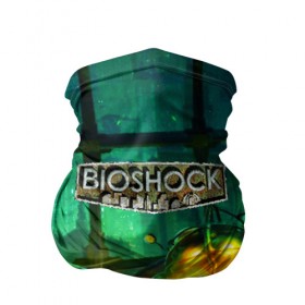Бандана-труба 3D с принтом BIOSHOCK в Курске, 100% полиэстер, ткань с особыми свойствами — Activecool | плотность 150‒180 г/м2; хорошо тянется, но сохраняет форму | bioshock | bioshock infinite | биошок | букер | элизабет