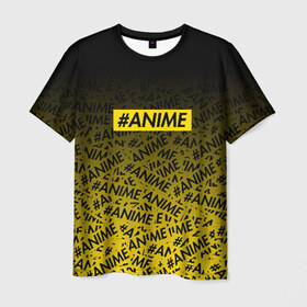 Мужская футболка 3D с принтом ANIME в Курске, 100% полиэфир | прямой крой, круглый вырез горловины, длина до линии бедер | ahegao | anime | kawai | kowai | oppai | otaku | senpai | sugoi | waifu | yandere | аниме | ахегао | ковай | культура | отаку | сенпай | тренд | яндере
