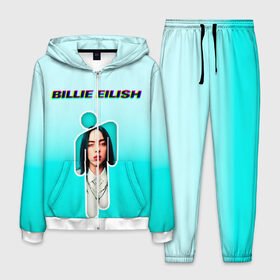 Мужской костюм 3D с принтом Billie Eilish в Курске, 100% полиэстер | Манжеты и пояс оформлены тканевой резинкой, двухслойный капюшон со шнурком для регулировки, карманы спереди | ayelish | bad guy | bellyache | bilie eilish | bilie elish | billie | billie eilish | eilish | electronic | elish | music | билли айлиш | эйлиш | элиш