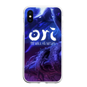 Чехол для iPhone XS Max матовый с принтом Ori and the Will of the Wisps в Курске, Силикон | Область печати: задняя сторона чехла, без боковых панелей | blind | forest | game | games | gumo | kuro | naru | nibel | ori | owl | will | wisps | воля | гумо | игра | игры | куро | лес | нару | нибель | огней | ори | платформер | слепой | совенок