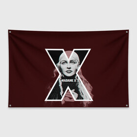 Флаг-баннер с принтом MADAMEX в Курске, 100% полиэстер | размер 67 х 109 см, плотность ткани — 95 г/м2; по краям флага есть четыре люверса для крепления | madamex | madonna | newalbom | мадонна | певица