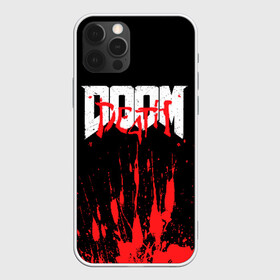 Чехол для iPhone 12 Pro с принтом DOOM Bloody в Курске, силикон | область печати: задняя сторона чехла, без боковых панелей | Тематика изображения на принте: 2019 | bethesda | demon | doom | eternal | ethernal | game | games | logo | monster | runes | демон | дум | дуум | етернал | игра | игры | какодемон | кровь | лого | логотип | монстр | монстры | руны | символ | этернал