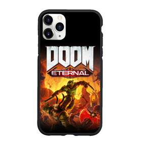 Чехол для iPhone 11 Pro матовый с принтом DOOM Eternal в Курске, Силикон |  | 2019 | bethesda | demon | doom | eternal | ethernal | game | games | logo | monster | runes | демон | дум | дуум | етернал | игра | игры | какодемон | кровь | лого | логотип | монстр | монстры | руны | символ | этернал