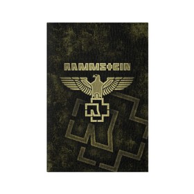 Обложка для паспорта матовая кожа с принтом Rammstein в Курске, натуральная матовая кожа | размер 19,3 х 13,7 см; прозрачные пластиковые крепления | lindemann | rammstain | rammstein | rammstein 2019 | ramstein | группы | метал | музыка | рок | тилль линдеманн