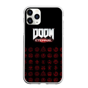 Чехол для iPhone 11 Pro матовый с принтом DOOM Eternal в Курске, Силикон |  | 2019 | bethesda | demon | doom | eternal | ethernal | game | games | logo | monster | runes | демон | дум | дуум | етернал | игра | игры | какодемон | кровь | лого | логотип | монстр | монстры | руны | символ | этернал