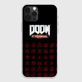 Чехол для iPhone 12 Pro Max с принтом DOOM Eternal в Курске, Силикон |  | Тематика изображения на принте: 2019 | bethesda | demon | doom | eternal | ethernal | game | games | logo | monster | runes | демон | дум | дуум | етернал | игра | игры | какодемон | кровь | лого | логотип | монстр | монстры | руны | символ | этернал