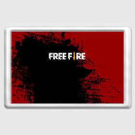 Магнит 45*70 с принтом Free Fire в Курске, Пластик | Размер: 78*52 мм; Размер печати: 70*45 | battlegrounds | fire | free | garena | гарена | фаер | фри
