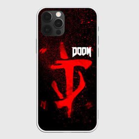 Чехол для iPhone 12 Pro с принтом DOOM в Курске, силикон | область печати: задняя сторона чехла, без боковых панелей | 2019 | bethesda | demon | doom | eternal | ethernal | game | games | logo | monster | runes | демон | дум | дуум | етернал | игра | игры | какодемон | кровь | лого | логотип | монстр | монстры | руны | символ | этернал