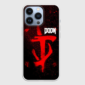 Чехол для iPhone 13 Pro с принтом DOOM в Курске,  |  | Тематика изображения на принте: 2019 | bethesda | demon | doom | eternal | ethernal | game | games | logo | monster | runes | демон | дум | дуум | етернал | игра | игры | какодемон | кровь | лого | логотип | монстр | монстры | руны | символ | этернал