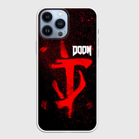 Чехол для iPhone 13 Pro Max с принтом DOOM в Курске,  |  | Тематика изображения на принте: 2019 | bethesda | demon | doom | eternal | ethernal | game | games | logo | monster | runes | демон | дум | дуум | етернал | игра | игры | какодемон | кровь | лого | логотип | монстр | монстры | руны | символ | этернал