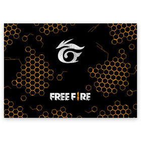 Поздравительная открытка с принтом GARENA FREE FIRE РЮКЗАК в Курске, 100% бумага | плотность бумаги 280 г/м2, матовая, на обратной стороне линовка и место для марки
 | free fire | garena free fire | гарена 3 | гарена фри | гарена фри фаер | гарено. | игра garena