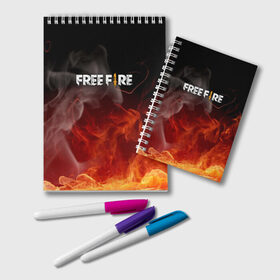 Блокнот с принтом GARENA FREE FIRE в Курске, 100% бумага | 48 листов, плотность листов — 60 г/м2, плотность картонной обложки — 250 г/м2. Листы скреплены удобной пружинной спиралью. Цвет линий — светло-серый
 | free fire | garena free fire | гарена 3 | гарена фри | гарена фри фаер | гарено. | игра garena