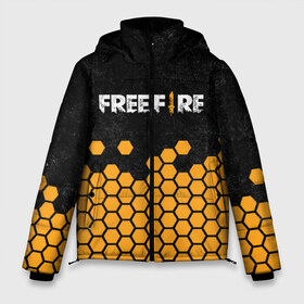 Мужская зимняя куртка 3D с принтом GARENA FREE FIRE в Курске, верх — 100% полиэстер; подкладка — 100% полиэстер; утеплитель — 100% полиэстер | длина ниже бедра, свободный силуэт Оверсайз. Есть воротник-стойка, отстегивающийся капюшон и ветрозащитная планка. 

Боковые карманы с листочкой на кнопках и внутренний карман на молнии. | free fire | garena free fire | гарена 3 | гарена фри | гарена фри фаер | гарено. | игра garena