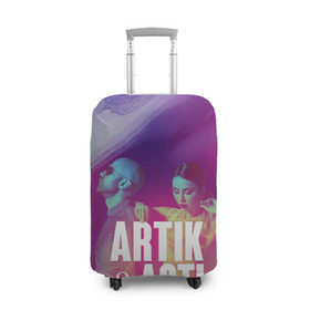 Чехол для чемодана 3D с принтом Asti & Artik в Курске, 86% полиэфир, 14% спандекс | двустороннее нанесение принта, прорези для ручек и колес | 7 | astiartik | грустныйдэнс | невероятно | неделимы | подгипнозом