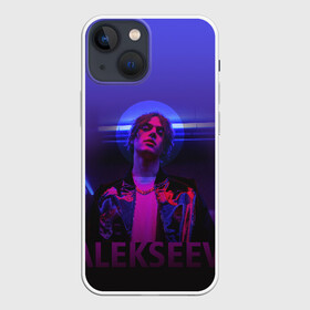 Чехол для iPhone 13 mini с принтом ALEKSEEV в Курске,  |  | Тематика изображения на принте: alekseev | алексеев | моязвезда | певец | целуй