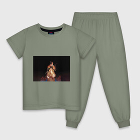 Детская пижама хлопок с принтом SDT в Курске, 100% хлопок |  брюки и футболка прямого кроя, без карманов, на брюках мягкая резинка на поясе и по низу штанин
 | Тематика изображения на принте: sekiro | shadows die twice | секиро | сэкиро