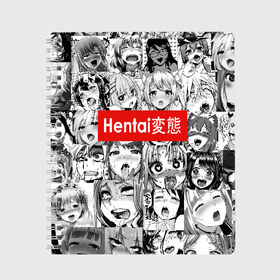 Тетрадь с принтом Японская анимация в Курске, 100% бумага | 48 листов, плотность листов — 60 г/м2, плотность картонной обложки — 250 г/м2. Листы скреплены сбоку удобной пружинной спиралью. Уголки страниц и обложки скругленные. Цвет линий — светло-серый
 | ahegao | anime | black   white | cartoon | collage | comic | emotion | faces | girls | hieroglyphs | inscription | japanese | manga | mouth | open | аниме | девушки | иероглифы | коллаж | комикс | лица | мультфильм | надпись | 