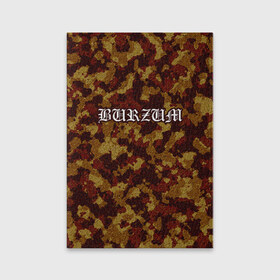Обложка для паспорта матовая кожа с принтом Burzum в Курске, натуральная матовая кожа | размер 19,3 х 13,7 см; прозрачные пластиковые крепления | 
