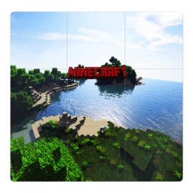 Магнитный плакат 3Х3 с принтом MINECRAFT в Курске, Полимерный материал с магнитным слоем | 9 деталей размером 9*9 см | craft | creeper | dungeon | dungeons | earth | game | logo | mine | minecraft | mobile | online | дунгеонс | земля | зомби | игра | крипер | лого | майкрафт | майнкрафт | мобайл | онлайн | подземелье | подземелья