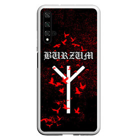 Чехол для Honor 20 с принтом Burzum Algiz Rune в Курске, Силикон | Область печати: задняя сторона чехла, без боковых панелей | algiz | art | burz | burzum | horror | logo | merch | music | rune | альгиз | арт | бурз | бурзум | варг викернес | группа | логотип | мерч | метал | мистика | музыка | надпись | норвегия | норвежская группа | норги | руна | толкиен