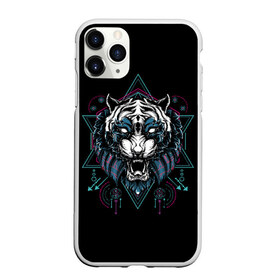 Чехол для iPhone 11 Pro матовый с принтом Тигр в Курске, Силикон |  | beast | evil | fangs | grin | predator | sacral | signs | tiger | wild | дикий | зверь | злой | знаки | клыки | оскал | сакральные | тигр | хищник